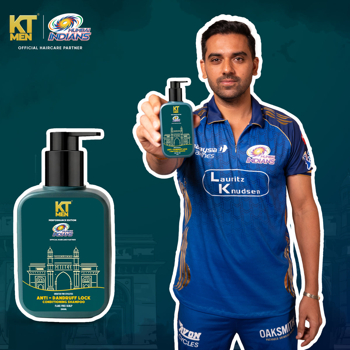 Anti-Dandruff Lock Control Conditioning Shampoo - 200 ml (Mumbai Indians)